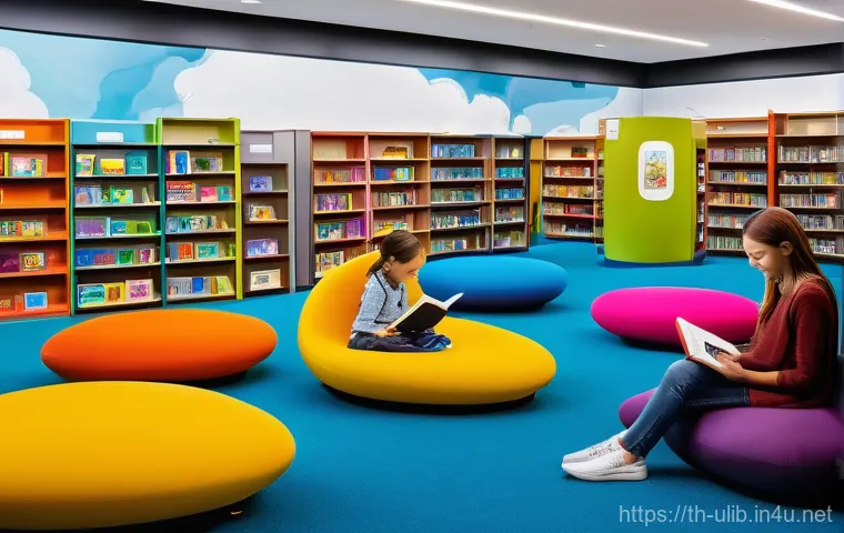 이색도서관 사업 계획서 작성법 - **Prompt:** A vibrant, modern library space filled with natural light, designed with a creative and ...