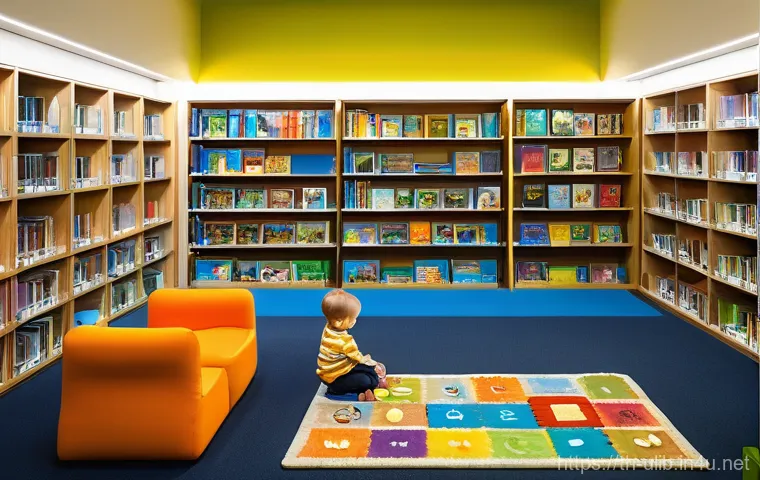 국제도서관협회 트렌드 - **Prompt:** An innovative 'Maker Space' within a cutting-edge library, designed with clean lines, am...