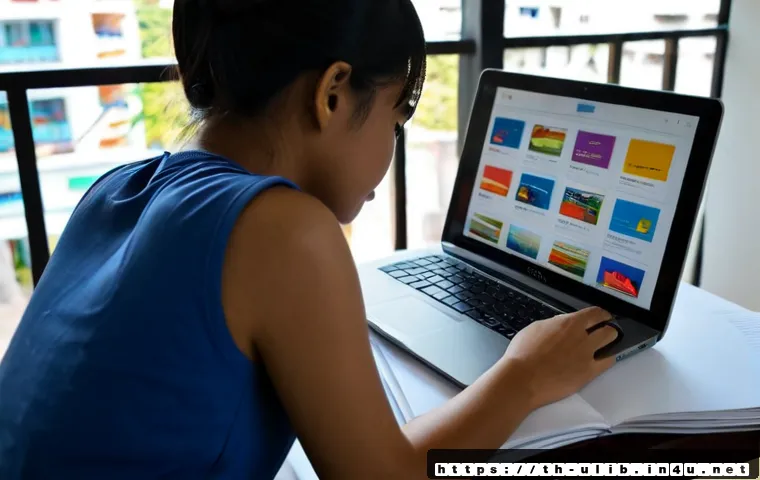 Home 17 AI 북 추천 시스템 개발 - Photorealistic Thai university student developing an AI book recommendation system on a clean desk, ...